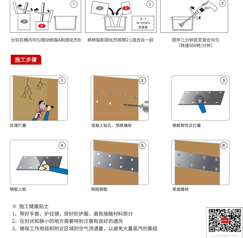 包钢游仙粘钢加固施工过程